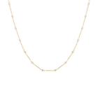 1ct Lab Grown Diamond Bezel Bar Chain Necklace