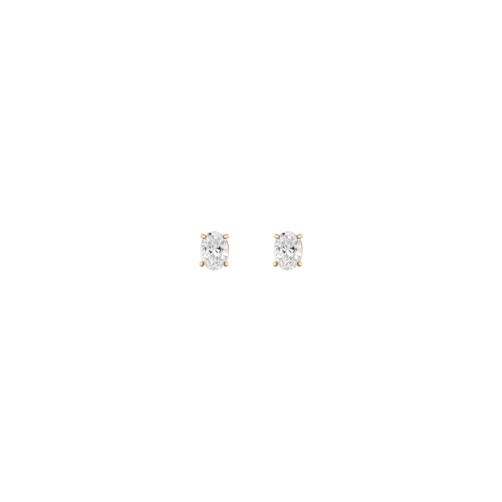 1ct Oval Lab Grown Diamond Stud Earrings