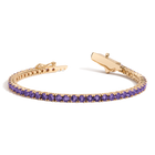 Lab Grown Amethyst Tennis Bracelet