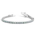 Lab Grown Blue Tourmaline Tennis Bracelet