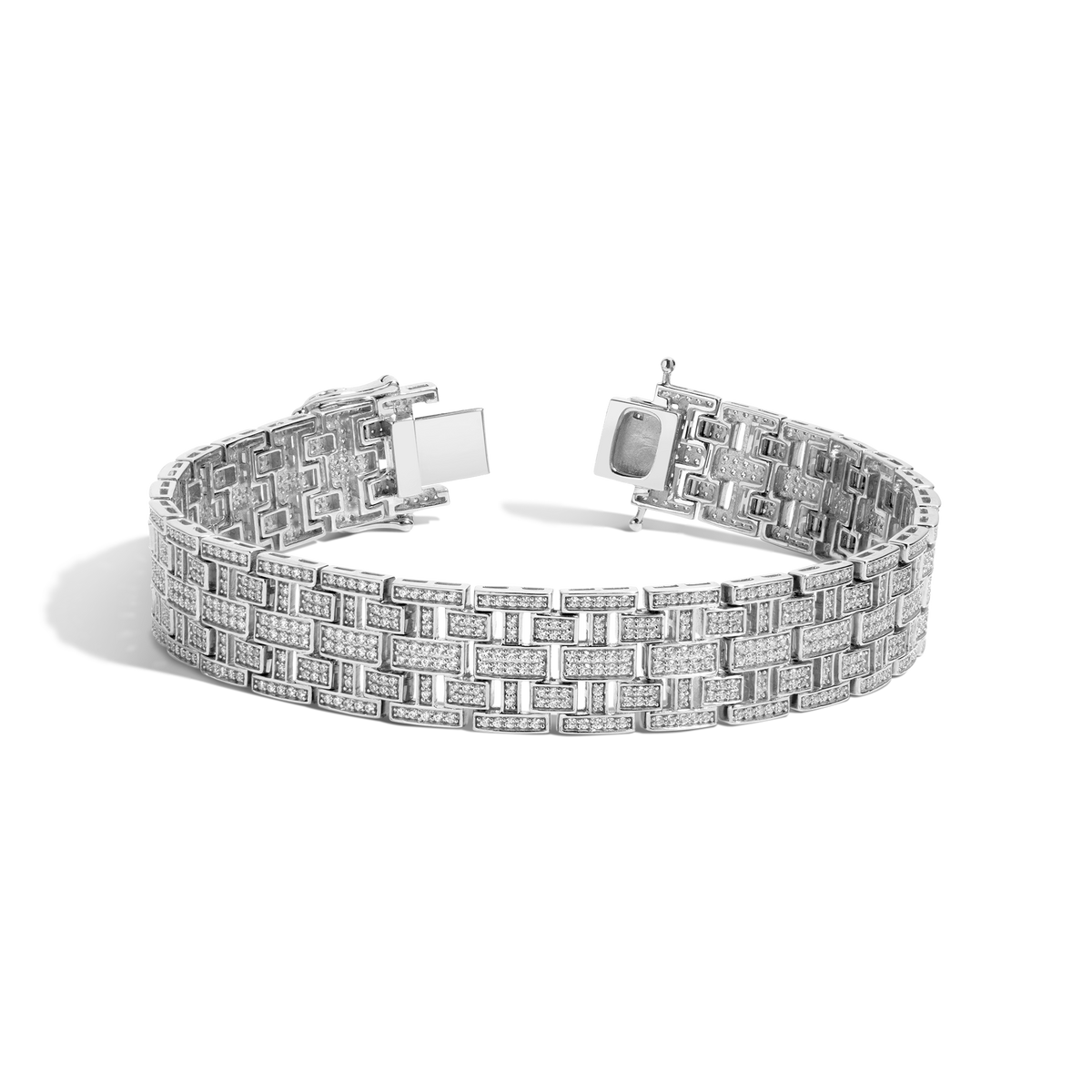 Lab Grown Diamond Watch Bracelet 14k White Gold 6in 6.5in 7in 7.5in 8in First