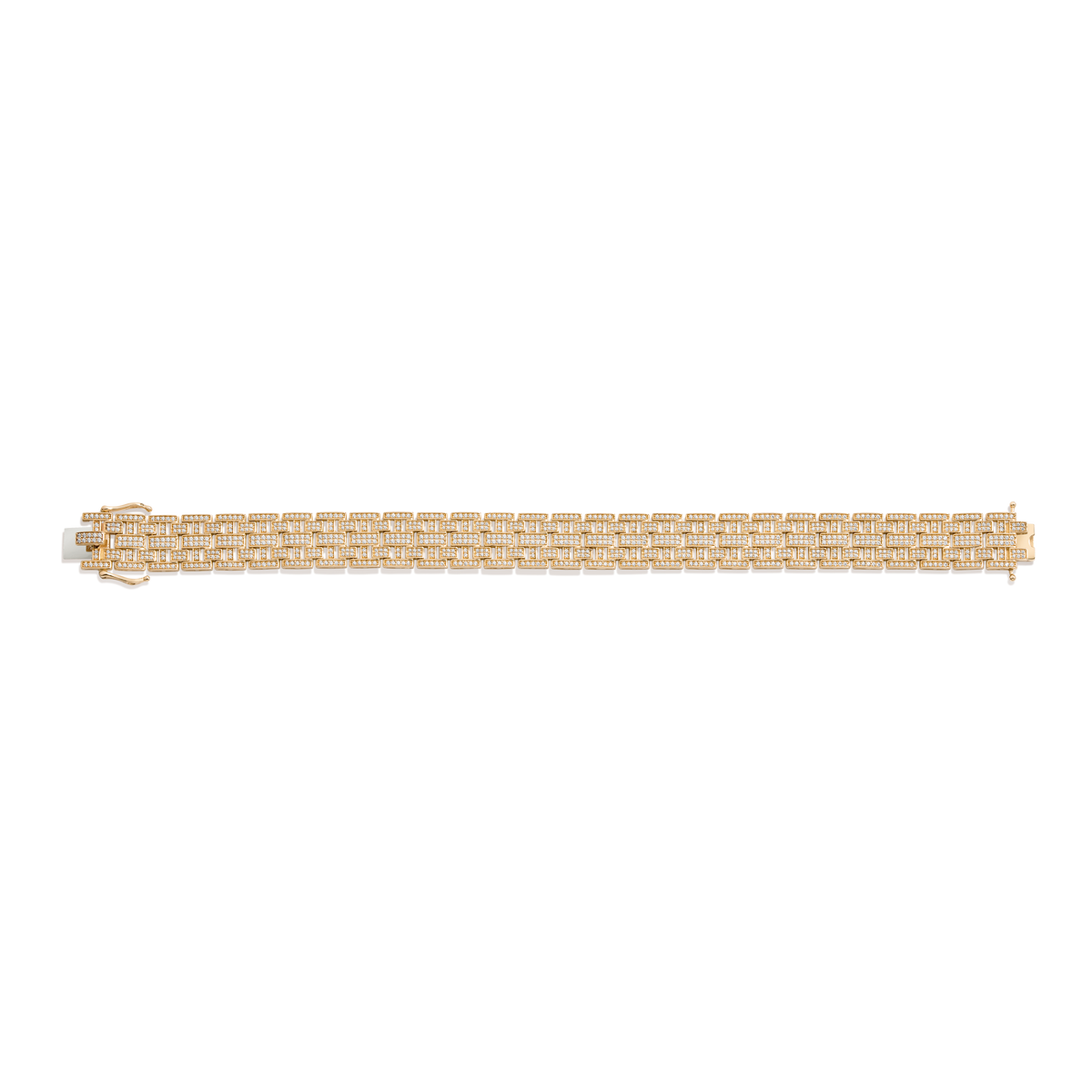 Lab Grown Diamond Watch Bracelet 14k Yellow Gold 6in 6.5in 7in 7.5in 8in