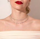 Lab Grown Diamond Wave Tennis Necklace
