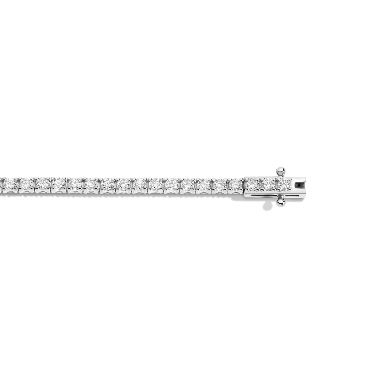 Personalized Lab Grown Diamond Tennis Bracelet 14k White Gold 6in 6.5in 7in 7.5in 1 2 3 4 5 6 7 Combo Image
