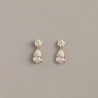 Lab Grown Diamond Pear Drop Earrings