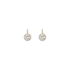 Lab Grown White Sapphire Edwardian Earrings