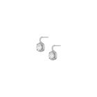 Lab Grown White Sapphire Edwardian Earrings