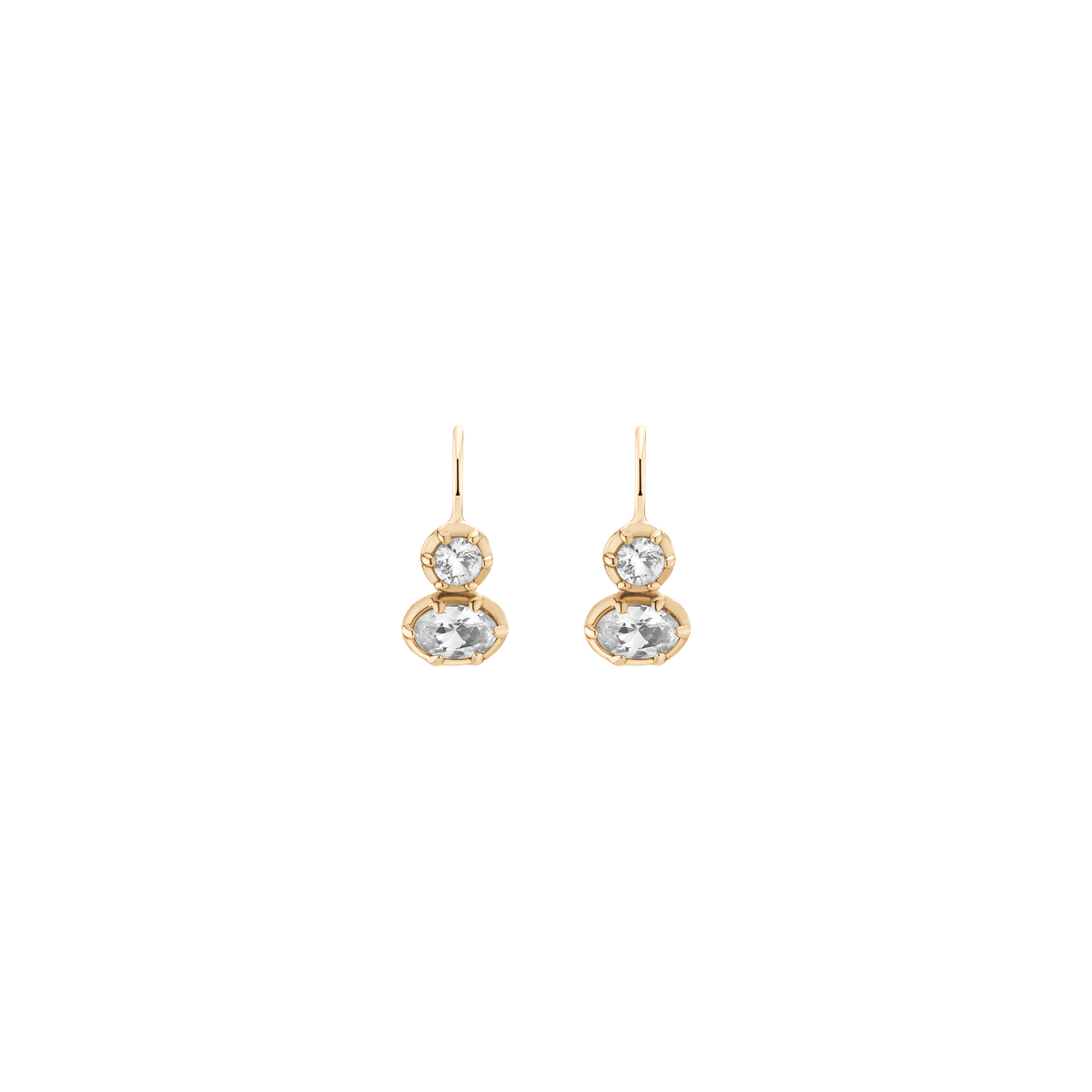 Aurate x Molly Dickson: Georgian Drop Earrings Vermeil Yellow Gold First