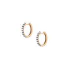 Aurate x Molly Dickson: Classic Black Rhodium Huggie Earrings