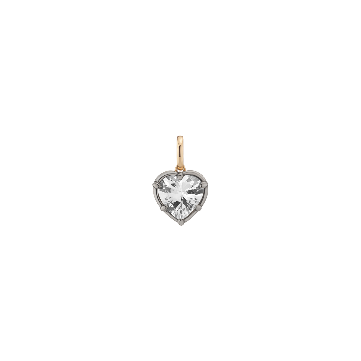 Aurate x Molly Dickson: Heart Georgian Pendant Vermeil Black Rhodium First