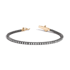 Aurate x Molly Dickson: Classic Black Rhodium Tennis Bracelet