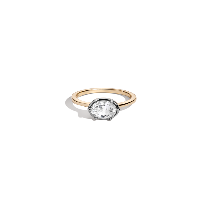 Aurate x Molly Dickson: Oval Georgian Ring Vermeil Black Rhodium First