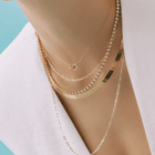 Diamond Bezel Tennis Necklace