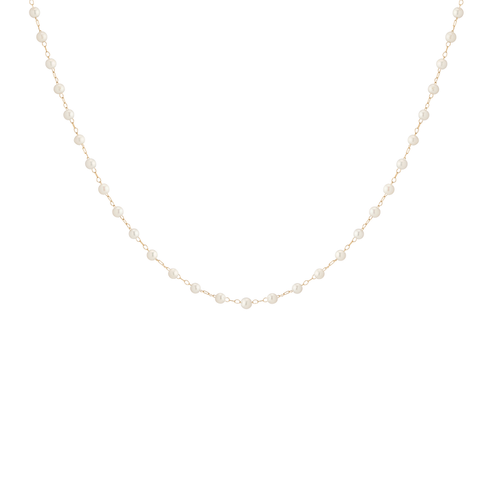 Pearl Vine Necklace Stainless Steel Yellow Gold First
