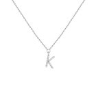 Lab Grown Diamond Pavé Station Letter Necklace
