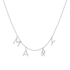 Lab Grown Diamond Pavé Station Letter Necklace