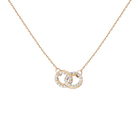 Double Lab Grown Diamond Connection Necklace