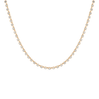 Lab Grown Diamond Georgian Tennis Necklace
