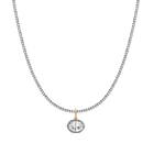 Aurate x Molly Dickson: Classic Black Rhodium Tennis Pendant Necklace