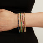 Pink Ombré Mosaic Tennis Bracelet