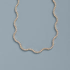 Lab Grown Diamond Wave Tennis Necklace