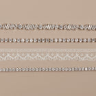 Lab Grown White Sapphire Three-Prong Tennis Bracelet