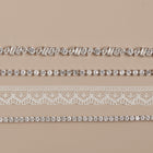 Lab Grown White Sapphire Mixed Shape Tennis Bracelet