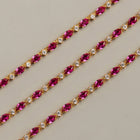 Aurate x Marilyn Monroe: Lab Grown Red Marquise Tennis Bracelet