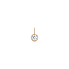 Round Lab Grown Diamond Bezel Pendant