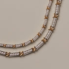 Mini Lab Grown White Sapphire X Tennis Bracelet