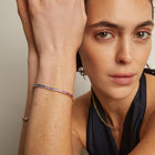 Ombré Rainbow Tennis Bracelet