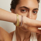 Lab Grown Green Peridot Baguette Tennis Bracelet
