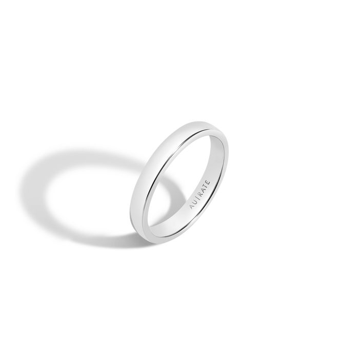 Edge Band White Gold 14k 18k Front First