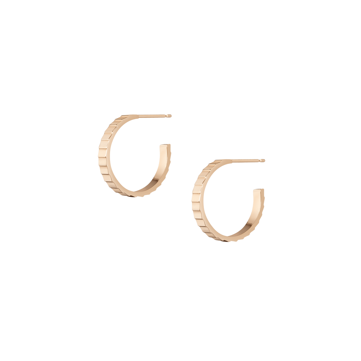 Infinity Hoop Earrings Yellow Gold Vermeil 14K Yellow Gold 18K Yellow Gold First Single | Pair