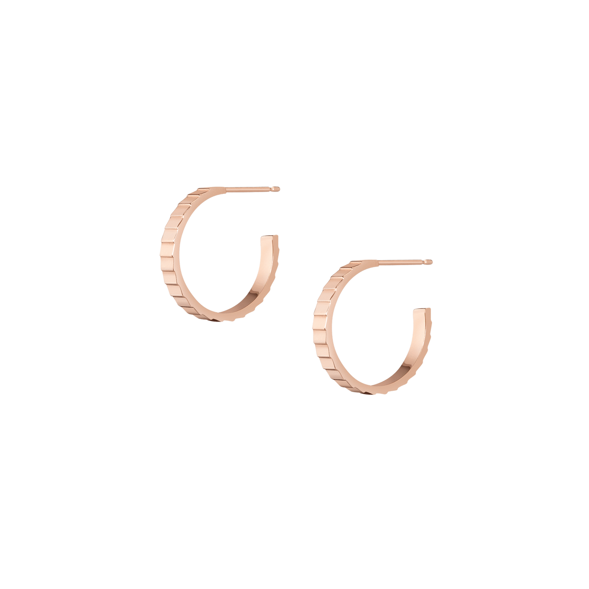 Infinity Hoop Earrings Rose Gold Vermeil 14K Rose Gold 18K Rose Gold First Single | Pair