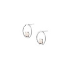 Simple Opal Hoop Earrings