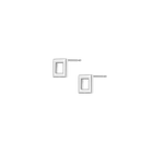 Solid Square Stud Earrings