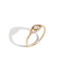 Pave Diamond Evil Eye Ring