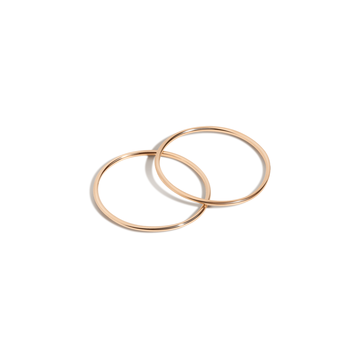 Simple Stacking Set Yellow Gold Vermeil 14K Yellow Gold 18K Yellow Gold First