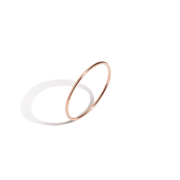 Stackable Ring Rose Gold Vermeil 14k Rose Gold 18k Rose Gold First