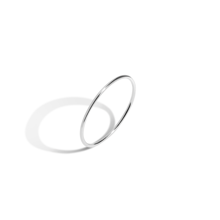 Stackable Ring Sterling Silver White Gold Vermeil 14k White Gold 18k White Gold First