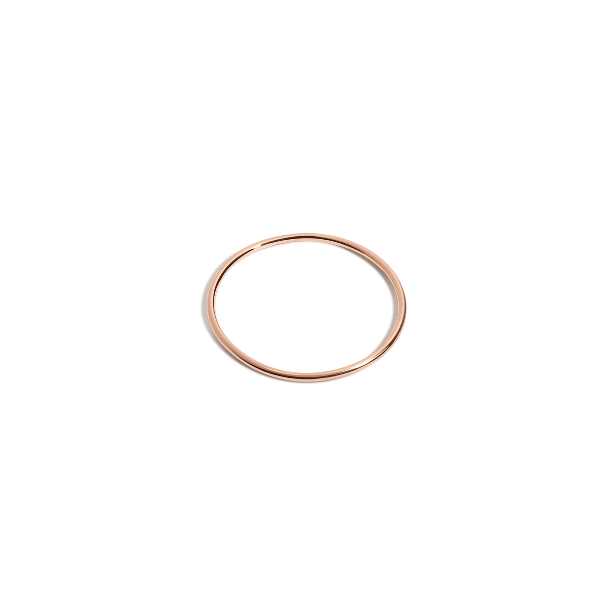 Stackable Ring Rose Gold Vermeil 14k Rose Gold 18k Rose Gold Laid down