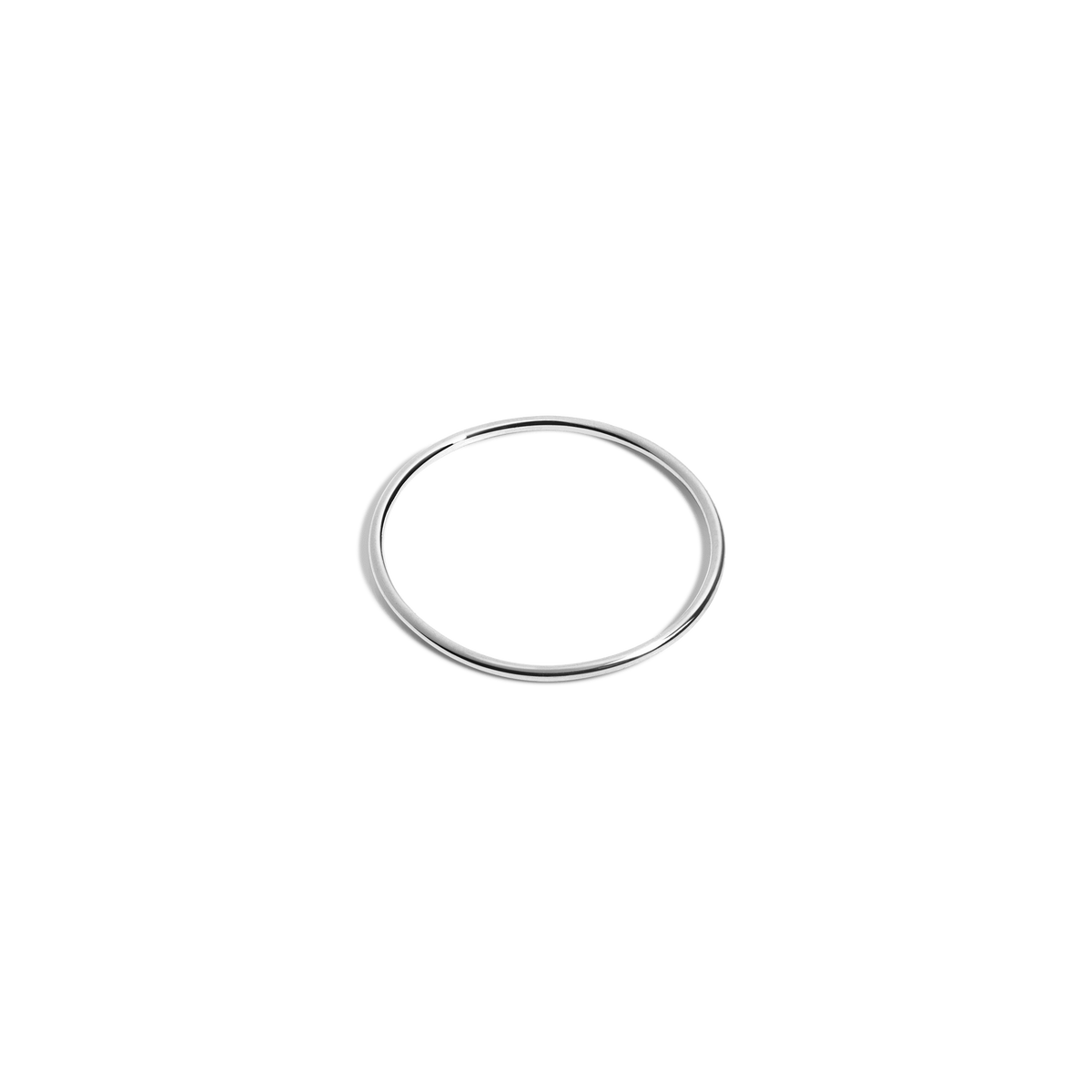 Stackable Ring Sterling Silver White Gold Vermeil 14k White Gold 18k White Gold Laid down