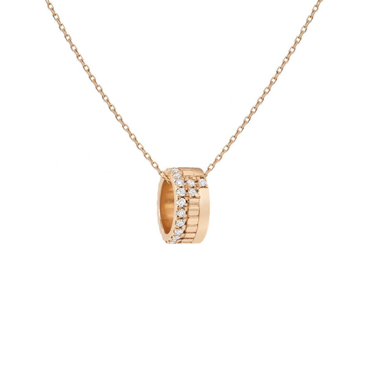 Diamond Infinity Pendant Yellow Gold Vermeil 14K 18K First