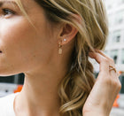 Huggie Earring with Letter
