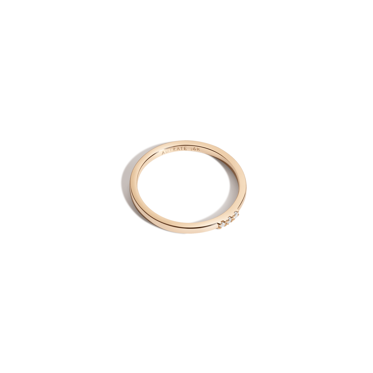 Tridiamond Ring 14K Yellow Gold 18K Yellow Gold