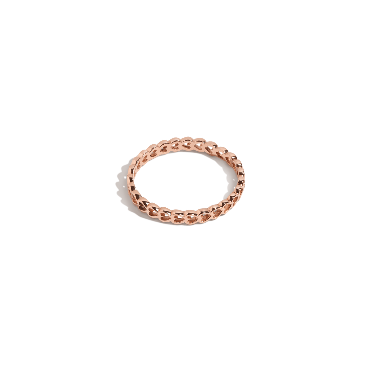 Infinity Heart Ring Rose Gold Vermeil 14K Gold 18K Gold