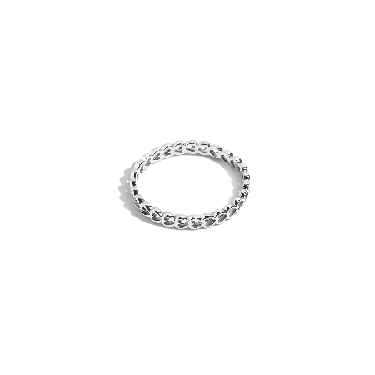 Infinity Heart Ring White Gold Vermeil 14K Gold 18K Gold