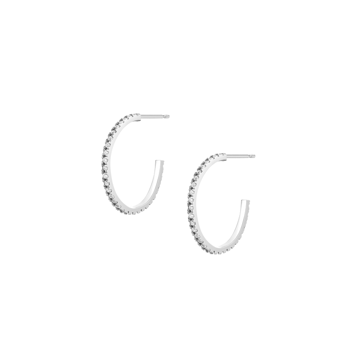 Diamond Quadricolor Hoops White Gold 14K 18K Single | Pair First