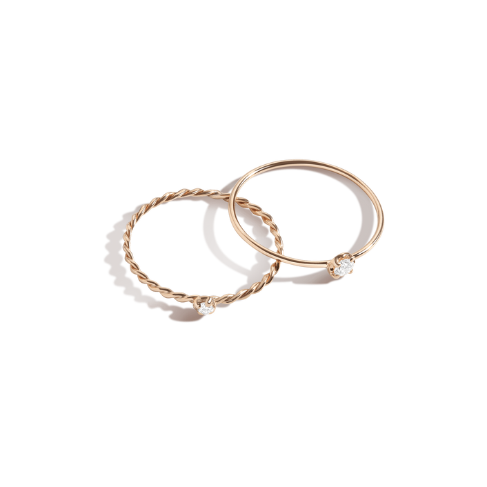 Wisteria Ring Set Yellow Gold Vermeil 14K 18K First